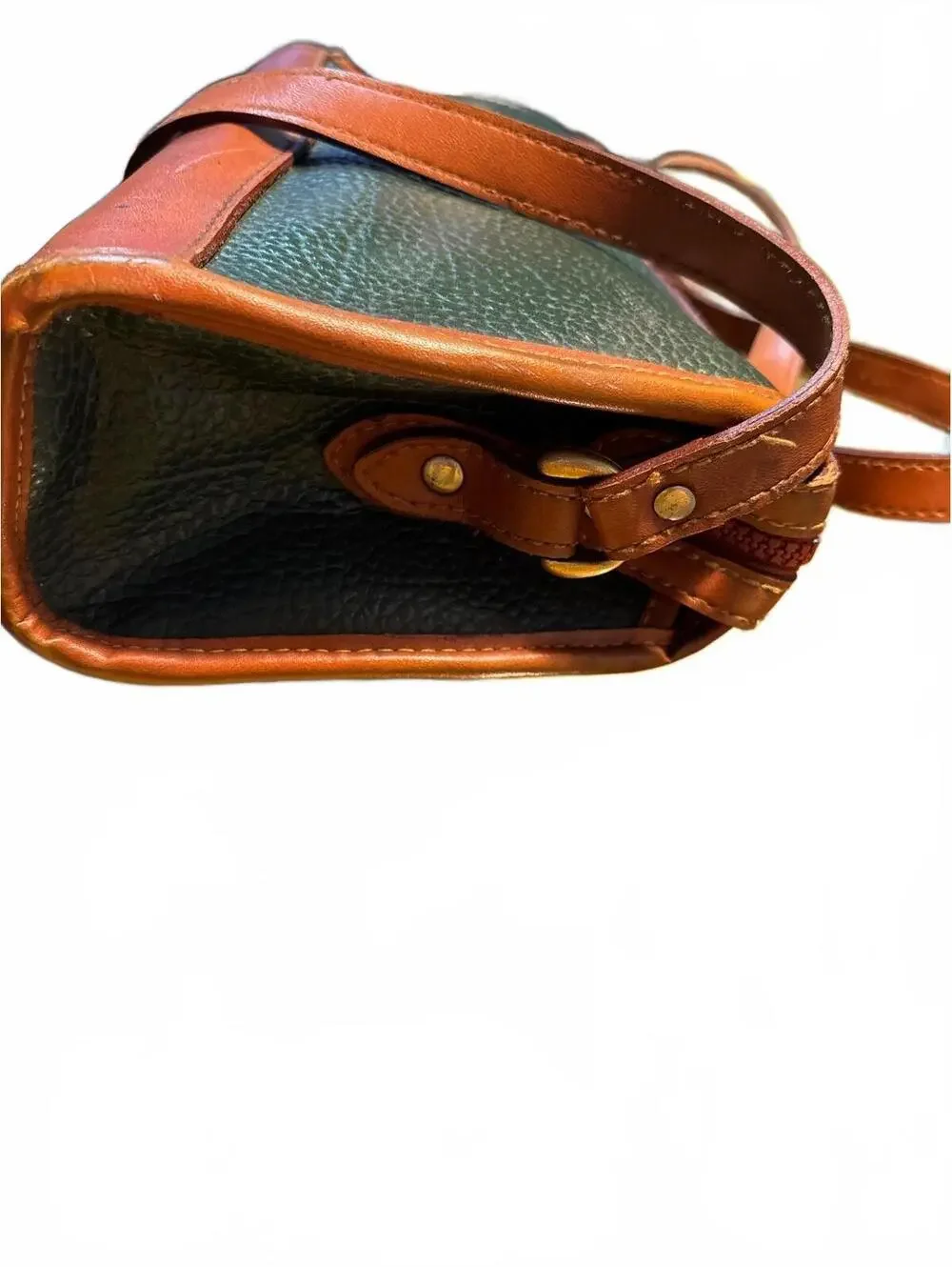 Vintage Dooney Bourke R19 Green AWL Leather Ba